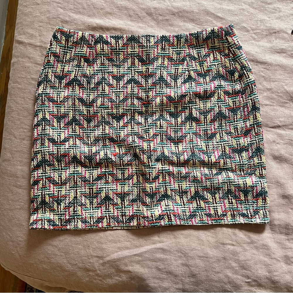 Sessun Multicolor Tweed Cotton Skirt